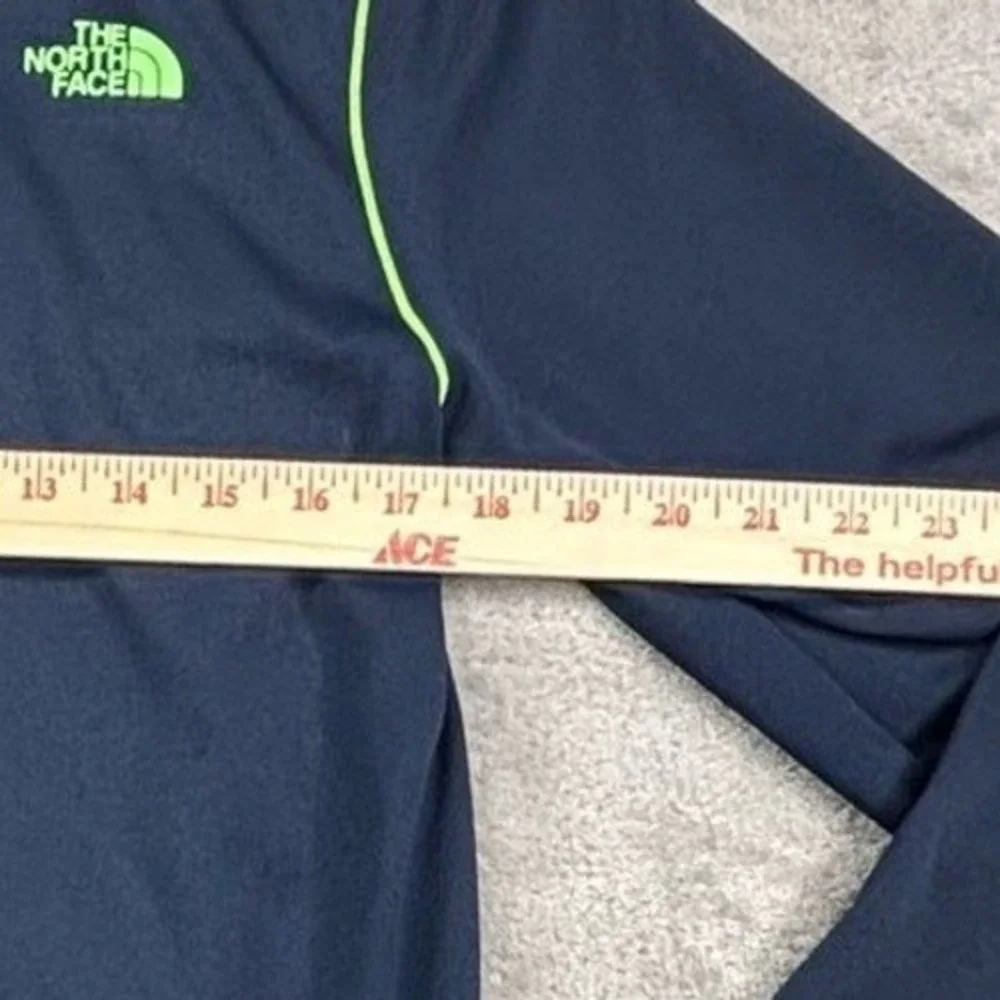The North Face Mens‎ Mountain Athletics Track Jacket Navy Blue Lime Green Small